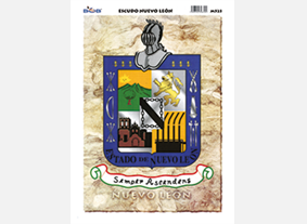 M523 Escudo del estado de Nuevo León (25 pzas)