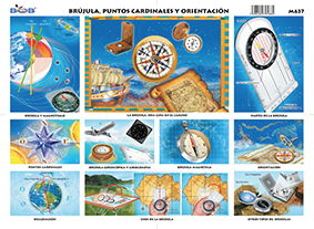 M637 Brújula, puntos cardinales y orientación (25 pzas)