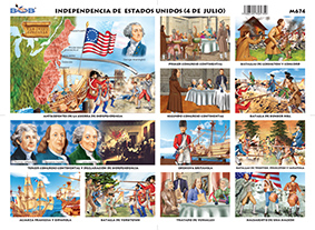 M674 Independencia de Estados Unidos / 4 de julio (25 pzas)