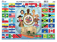 M753 OEA Día de las Américas / 14 de abril (25 pzas)