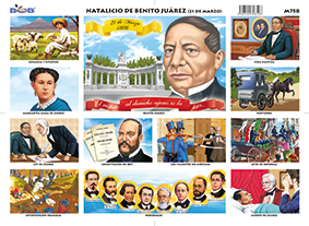 M758 Natalicio de Benito Juárez 2 (25 pzas)
