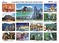 M827 Lugares turísticos del Edo. de Nuevo León (25 pzas)