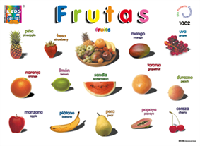 DK1002 Las frutas (25 pzas)