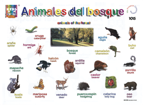 DK1015 Animales del bosque (25 pzas)