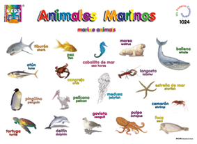 DK1024 Animales marinos (25 pzas)