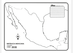 CN001 República Mexicana Contorno (100 pzas)