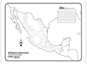 CN005 República Mexicana Orografía s/n (100 pzas)