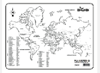 CN021 Planisferio División política c/n (100 pzas)