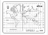 CN287 Planisferio paralelos y meridianos c/n (100 pzas)