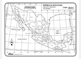 CN289 República Mexicana paralelos y meridianos s/n (100 pzas)