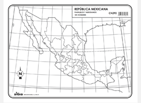 CN290 República Mexicana paralelos y meridianos s/n (100 pzas)