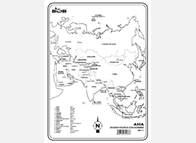 ME11 Asia División política c/n (25 pzas)