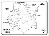 ME43 Morelos División política c/n (25 pzas)