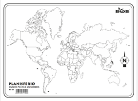 MR04 Planisferio División política s/n (1 pza)