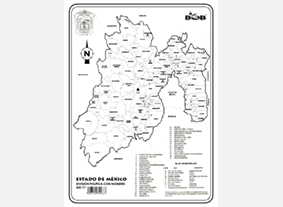 MR17 Estado de México División política c/n (1 pza)