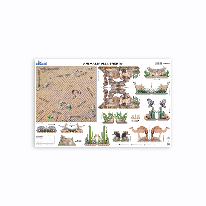 MQ007 Animales del desierto (3 pzas)