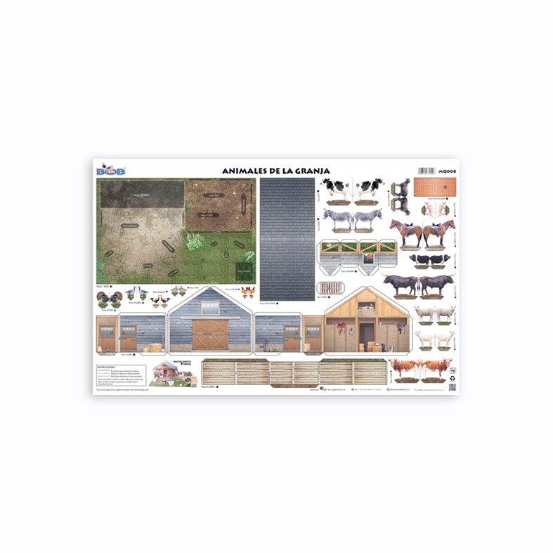 MQ008 Animales de la granja (3 pzas)