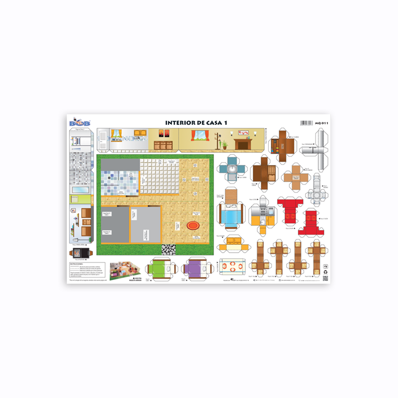 MQ011 Interior de la casa (3 pzas)