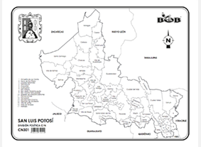 San Luis Potosu00ed Divisiu00f3n Polu00edtica c/n (100 pzas)
