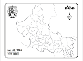 San Luis Potosu00ed Divisiu00f3n Polu00edtica s/n (100 pzas)