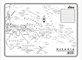 Oceanu00eda Divisiu00f3n polu00edtica c/n (100 pzas)