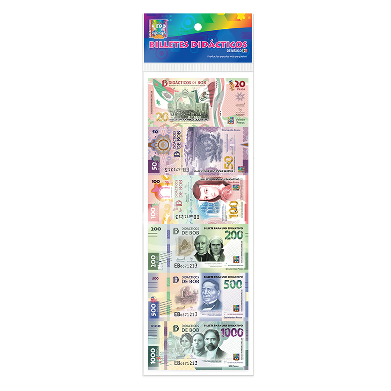 Billetes Didu00e1cticos (54 piezas)