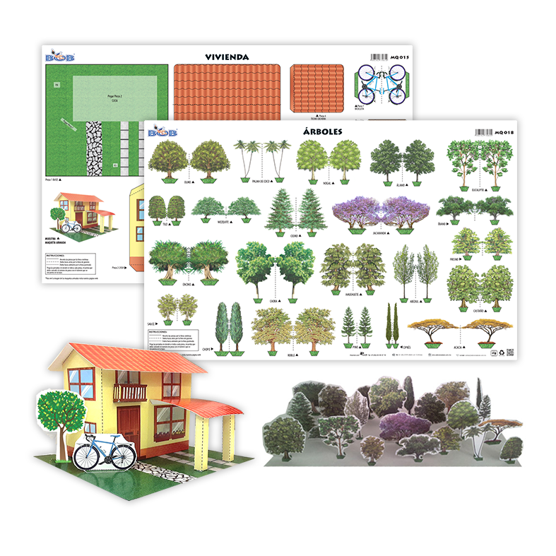 Maquetas 3D (2 piezas)
