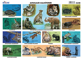 M218 Animales mamíferos 1 (25 pzas)