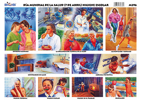M296 Día mundial de la salud / Higiene escolar (25 pzas)