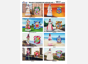 M310 Trajes y escudos de México 1 (25 pzas)