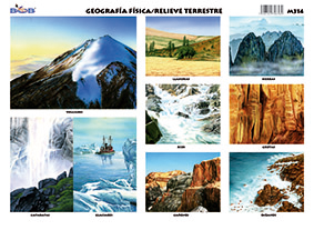 M314 Geografía física / relieve terrestre (25 pzas)