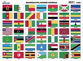 M336 Banderas del mundo 4 / África (25 pzas)