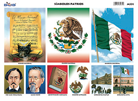 M331 Símbolos patrios (25 pzas)