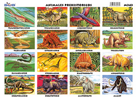 M343 Animales prehistóricos (25 pzas)