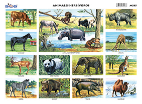 M345 Animales herbívoros (25 pzas)