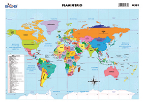 M361 Mapa planisferio (25 pzas)