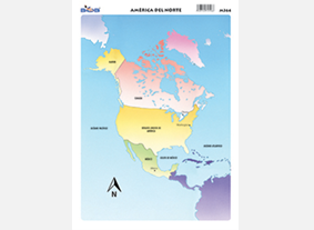 M364 Mapa América del norte (25 pzas)