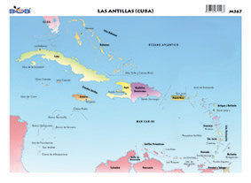 M367 Mapa antillas / Cuba (25 pzas)