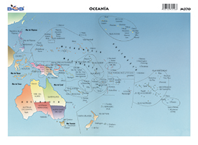 M370 Mapa Oceanía (25 pzas)