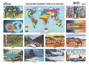 M377 Climas del mundo / aparatos de medición (25 pzas)