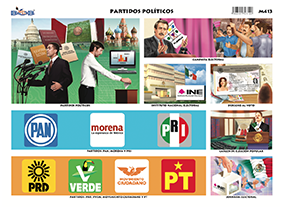 M413 Partidos políticos (25 pzas)