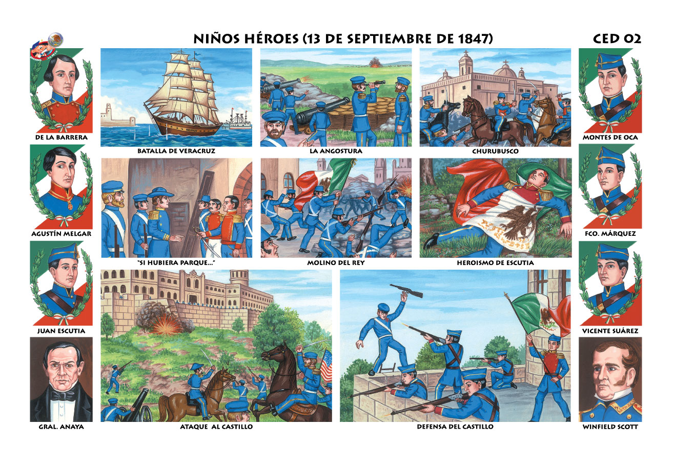 Imagenes De Los Niños Heroes De Chapultepec Para Imprimir