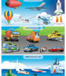 Transportes (terrestres, marítimos y aéreos)