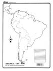 América del Sur – División política s/n