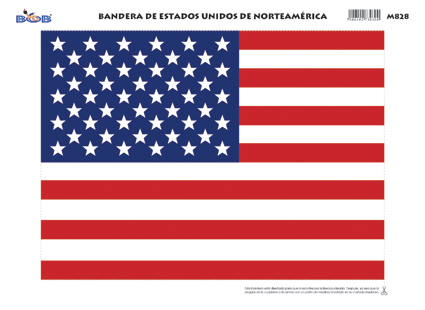 Bandera de los Estados Unidos de Norteamérica - Ediciones Bob